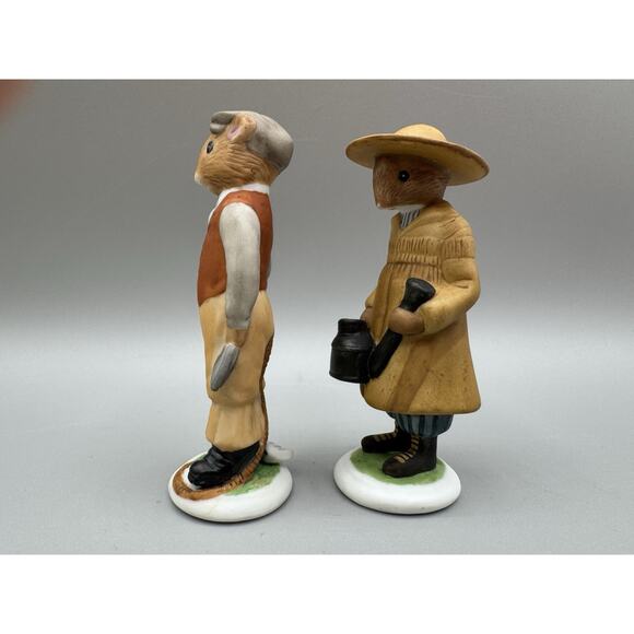 Vintage 1985 Franklin Mint Woodmouse Family Porcelain Figurines - Picture 6 of 7